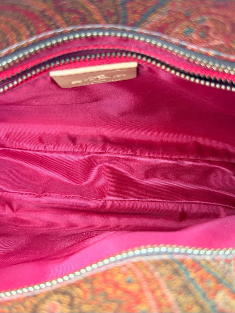 Etro Milano Paisley Coated Canvas Tote 👜 - Picture 5 of 17